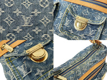 Load image into Gallery viewer, LOUIS VUITTON ルイヴィトン モノグラムデニム バギーPM ロングショルダー付き ショルダーバッグ M95049 ブルー 美品 中古 64503