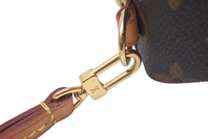 LOUIS VUITTON ルイ ヴィトン トゥルースワピティ ポーチ M58030 モノグラムキャンバス ブラウン ゴールド金具 美品 中古 64504