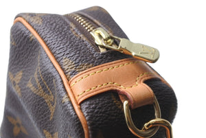 LOUIS VUITTON ルイ ヴィトン トゥルースワピティ ポーチ M58030 モノグラムキャンバス ブラウン ゴールド金具 美品 中古 64504