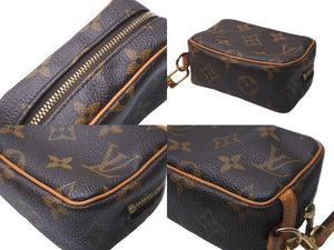 LOUIS VUITTON ルイ ヴィトン トゥルースワピティ ポーチ M58030 モノグラムキャンバス ブラウン ゴールド金具 美品 中古 64504