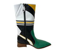 画像をギャラリービューアに読み込む, 未使用 LOUIS VUITTON ルイヴィトン フラッグスライン レザー ロングブーツ 2022年 クルーズコレクション マルチカラー サイズ39 中古 64505