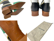 画像をギャラリービューアに読み込む, 未使用 LOUIS VUITTON ルイヴィトン フラッグスライン レザー ロングブーツ 2022年 クルーズコレクション マルチカラー サイズ39 中古 64505