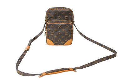 LOUIS VUITTON ルイ ヴィトン アマゾン ショルダーバッグ モノグラム M45236 PVC ブラウン 良品 中古 64508