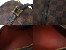 Load image into Gallery viewer, LOUIS VUITTON ルイヴィトン パピヨンPM 26 ハンドバック ダミエ N51304 筒型 ドラム型 エベヌ ブラウン 美品 中古 64510