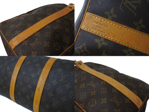 LOUIS VUITTON ルイヴィトン ボストンバッグ キーポルバンドリエール45 モノグラム M41418 ブラウン ゴールド金具 美品 中古 64512