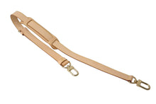 画像をギャラリービューアに読み込む, 新品同様 LOUIS VUITTON ルイヴィトン ショルダーストラップ ナチュラル ベージュ ヌメ革 ゴールド金具 中古 64513