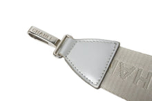 Load image into Gallery viewer, CHANEL シャネル ショルダーストラップ ココマーク グレー シルバー レザー 美品 中古 64515