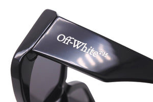 極美品 OFF WHITE オフホワイト デンバー サングラス ブラック BULACK OER 1062 55◻︎19 中古 64522 
