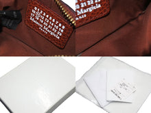 Load image into Gallery viewer, MAISON MARGIELA メゾン マルジェラ コインケース カードケース キーポーチ フラグメントケース エンボスレザー ブラウン 美品 中古 64526
