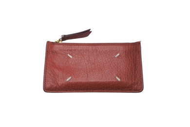 MAISON MARGIELA メゾン マルジェラ コインケース カードケース キーポーチ フラグメントケース エンボスレザー ブラウン 美品 中古 64526