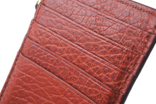 Load image into Gallery viewer, MAISON MARGIELA メゾン マルジェラ コインケース カードケース キーポーチ フラグメントケース エンボスレザー ブラウン 美品 中古 64526