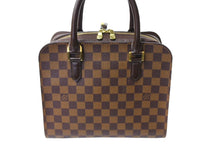 Load image into Gallery viewer, LOUIS VUITTON ルイ ヴィトン トリアナ ハンドバッグ N51155 ダミエ エベヌ キャンバス ブラウン 美品 中古 64529