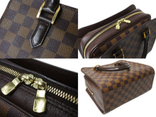 Load image into Gallery viewer, LOUIS VUITTON ルイ ヴィトン トリアナ ハンドバッグ N51155 ダミエ エベヌ キャンバス ブラウン 美品 中古 64529