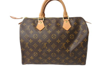 Load image into Gallery viewer, 極美品 LOUIS VUITTON ルイヴィトン ハンドバッグ スピーディー30 モノグラム M41526 PVC レザー ゴールド金具 中古 64530