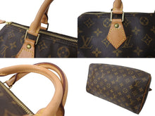 Load image into Gallery viewer, 極美品 LOUIS VUITTON ルイヴィトン ハンドバッグ スピーディー30 モノグラム M41526 PVC レザー ゴールド金具 中古 64530