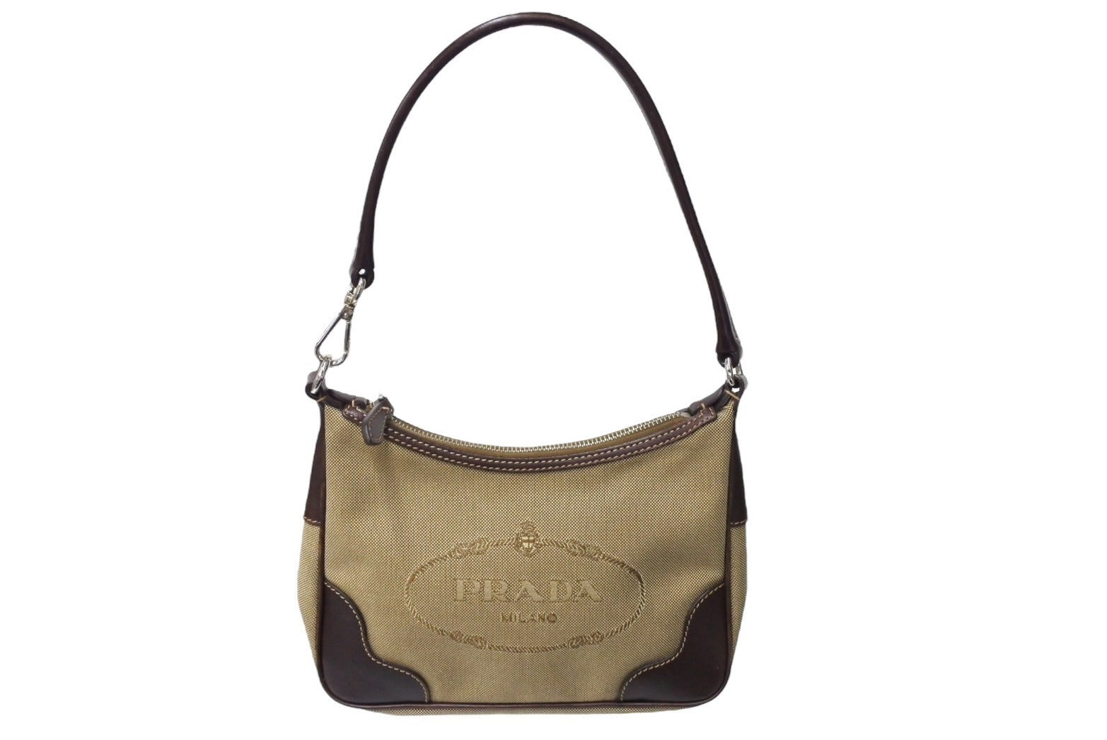 PRADA - 本物 プラダ PRADA キャンバス ミニ ボストンバッグ