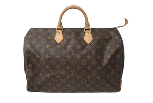 極美品 LOUIS VUITTON ルイヴィトン ハンドバッグ スピーディ40 M41522 モノグラム ブラウン 中古 64533