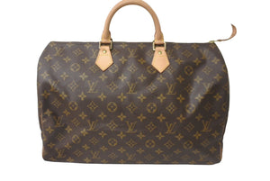 極美品 LOUIS VUITTON ルイヴィトン ハンドバッグ スピーディ40 M41522 モノグラム ブラウン 中古 64533