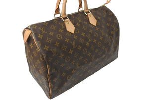 極美品 LOUIS VUITTON ルイヴィトン ハンドバッグ スピーディ40 M41522 モノグラム ブラウン 中古 64533