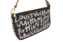Load image into Gallery viewer, LOUIS VUITTON ルイヴィトン モノグラムグラフィティ ポシェット アクセソワール アクセサーポーチ アクセポ M92192 ブラウン ホワイト 美品 中古 64534