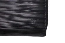 Load image into Gallery viewer, LOUIS VUITTON ルイヴィトン ジッピー コインパース M60152 エピレザー コインケース ブラック シルバー金具 美品 中古 64538