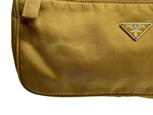 PRADA プラダ ハンドバッグ ミニバック トライアングルロゴ ミニポーチ ナイロン ブラウン 良品 中古 64545 