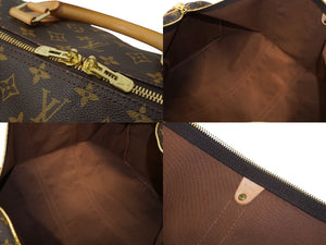 LOUIS VUITTON ルイ ヴィトン キーポルバンドリエール60 ボストンバッグ M41412 モノグラム PVC ヌメ革 レザー 美品 中古 64548