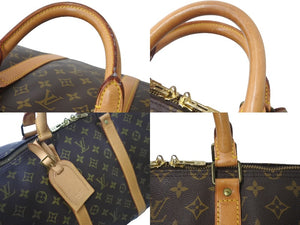 LOUIS VUITTON ルイヴィトン キーポル50 ボストンバッグ M41426 PVCコーティングキャンバス ブラウン 美品 中古 64549