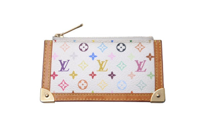 LOUIS VUITTON ルイヴィトン モノグラム マルチカラー ポシェット クレ ブロン コインケース 村上隆 キーホルダー M92665 良品 中古 64555