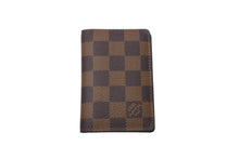 Load image into Gallery viewer, 極美品 LOUIS VUITTON ルイヴィトン オーガナイザー ドゥ ポッシュ カードケース N61721 ダミエ エベヌ ブラウン エピレザー 中古 64558