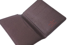 Load image into Gallery viewer, 極美品 LOUIS VUITTON ルイヴィトン オーガナイザー ドゥ ポッシュ カードケース N61721 ダミエ エベヌ ブラウン エピレザー 中古 64558