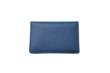 Load image into Gallery viewer, LOUIS VUITTON ルイヴィトン オーガナイザー ドゥ ポッシュ カードケース M60623 エピレザー ブルー イニシャル入り 美品 中古 64560