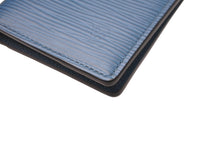 Load image into Gallery viewer, LOUIS VUITTON ルイヴィトン オーガナイザー ドゥ ポッシュ カードケース M60623 エピレザー ブルー イニシャル入り 美品 中古 64560