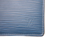 Load image into Gallery viewer, LOUIS VUITTON ルイヴィトン オーガナイザー ドゥ ポッシュ カードケース M60623 エピレザー ブルー イニシャル入り 美品 中古 64560