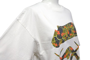 A BATHING APE アベイシングエイプ KAWS カウズ半袖Ｔシャツ サイズM コットン ホワイト プリント 美品 中古 64566 