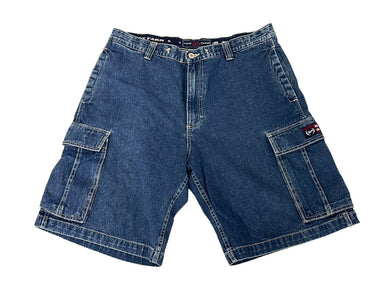 PHAT FARM ファットファーム ショートパンツ カーゴパンツ サイズ36 DP391300 デニム コットン ブルー 美品 中古 64568