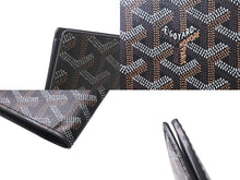 Load image into Gallery viewer, 極美品 GOYARD ゴヤール グルネル パスポートケース PVCコーティングキャンバス ブラック イエロー 中古 64570