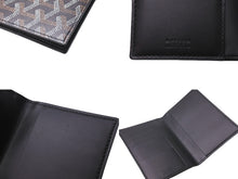 Load image into Gallery viewer, 極美品 GOYARD ゴヤール グルネル パスポートケース PVCコーティングキャンバス ブラック イエロー 中古 64570
