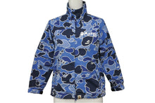 画像をギャラリービューアに読み込む, A BATHING APE アベイシングエイプ ナイロンジャケット サイズ130 キッズサイズ オールドエイプ ブルー ナイロン 良品 中古 64574 