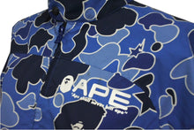 画像をギャラリービューアに読み込む, A BATHING APE アベイシングエイプ ナイロンジャケット サイズ130 キッズサイズ オールドエイプ ブルー ナイロン 良品 中古 64574 