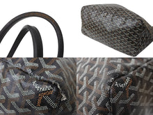 Load image into Gallery viewer, GOYARD ゴヤール トートバッグ サンルイGM PVCコーティングキャンバス ブラック 良品 中古 64577