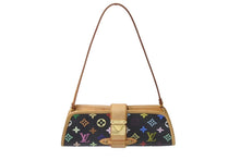 Load image into Gallery viewer, LOUIS VUITTON ルイヴィトン 村上隆 シャーリー M40050 モノグラムマルチ ブラック ゴールド金具 美品 中古 64578