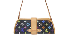 Load image into Gallery viewer, LOUIS VUITTON ルイヴィトン 村上隆 シャーリー M40050 モノグラムマルチ ブラック ゴールド金具 美品 中古 64578