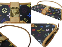 Load image into Gallery viewer, LOUIS VUITTON ルイヴィトン 村上隆 シャーリー M40050 モノグラムマルチ ブラック ゴールド金具 美品 中古 64578