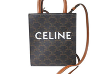 Load image into Gallery viewer, 極美品 CELINE セリーヌ ミニバーティカルカバ 2WAYショルダーバッグ 194372BZK04LU トリオンフキャンバス 中古 64595