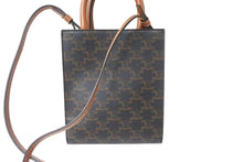 Load image into Gallery viewer, 極美品 CELINE セリーヌ ミニバーティカルカバ 2WAYショルダーバッグ 194372BZK04LU トリオンフキャンバス 中古 64595