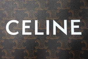 極美品 CELINE セリーヌ ミニバーティカルカバ 2WAYショルダーバッグ 194372BZK04LU トリオンフキャンバス 中古 64595