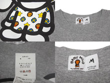 画像をギャラリービューアに読み込む, 極美品 A BATHING APE × KAWS アベイシングエイプ カウズ半袖Ｔシャツ サイズM グレー コットン ベイプ マイロ 中古 64601 