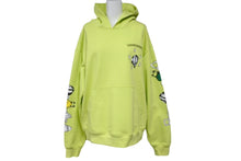 Load image into Gallery viewer, CHROME HEARTS MATTY BOY クロムハーツ マッティ ボーイ グラフィティアート パーカー Mサイズ イエローグリーン 中古 64604