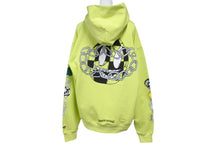 Load image into Gallery viewer, CHROME HEARTS MATTY BOY クロムハーツ マッティ ボーイ グラフィティアート パーカー Mサイズ イエローグリーン 中古 64604
